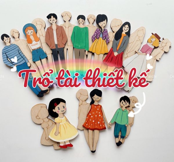 Bộ búp bê gỗ thủ công siêu xinh, cùng bé tạo nên những câu chuyện đáng yêu, làm móc treo khóa và trang trí góc học tập cực dễ thương - Hình ảnh 2