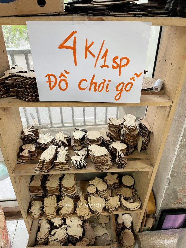 Set gỗ tô màu đa dạng chủ đề, giúp bé vừa học vừa chơi, đồ trang trí, quà tặng handmade dễ thương - Hình ảnh 4