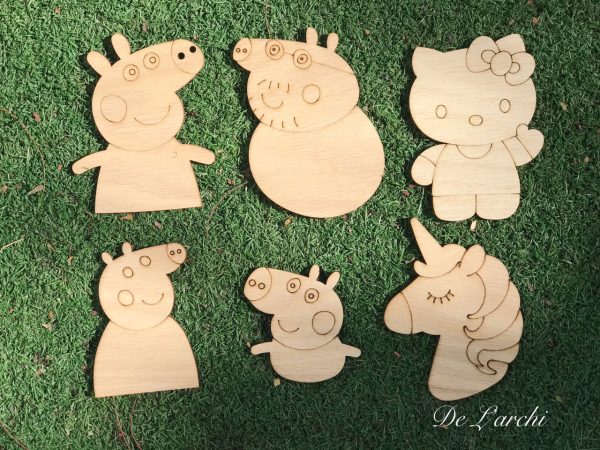 Set gỗ tô màu đa dạng chủ đề, giúp bé vừa học vừa chơi, đồ trang trí, quà tặng handmade dễ thương - Hình ảnh 7
