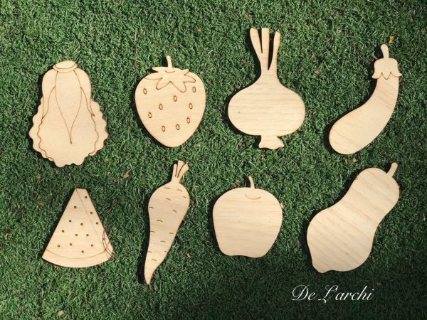Set gỗ tô màu đa dạng chủ đề, giúp bé vừa học vừa chơi, đồ trang trí, quà tặng handmade dễ thương - Hình ảnh 8