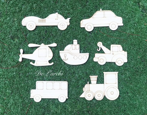 Set gỗ tô màu đa dạng chủ đề, giúp bé vừa học vừa chơi, đồ trang trí, quà tặng handmade dễ thương - Hình ảnh 12