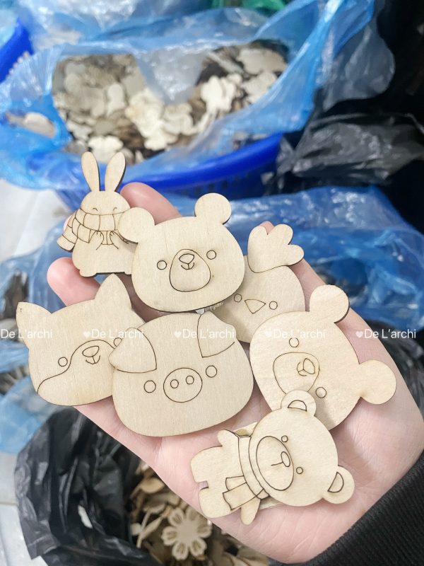 Bộ gỗ 30 hình thú cute, giúp bé thỏa sức tô vẽ sáng tạo, làm móc treo khóa, trang trí góc học tập siêu xinh - Hình ảnh 8
