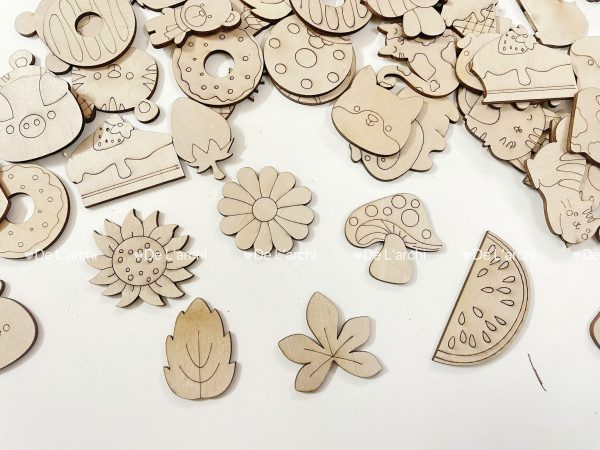 Bộ gỗ 30 hình thú cute, giúp bé thỏa sức tô vẽ sáng tạo, làm móc treo khóa, trang trí góc học tập siêu xinh - Hình ảnh 9