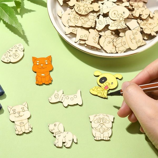 Bộ gỗ 30 hình thú cute, giúp bé thỏa sức tô vẽ sáng tạo, làm móc treo khóa, trang trí góc học tập siêu xinh - Hình ảnh 11