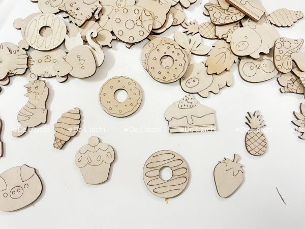 Bộ gỗ 30 hình thú cute, giúp bé thỏa sức tô vẽ sáng tạo, làm móc treo khóa, trang trí góc học tập siêu xinh - Hình ảnh 15