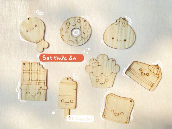 Set gỗ tô màu đa dạng chủ đề, giúp bé vừa học vừa chơi, đồ trang trí, quà tặng handmade dễ thương - Hình ảnh 24