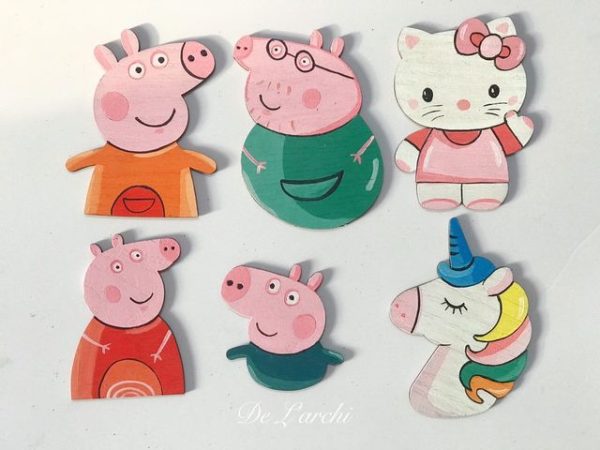 Set gỗ tô màu đa dạng chủ đề, giúp bé vừa học vừa chơi, đồ trang trí, quà tặng handmade dễ thương - Hình ảnh 30