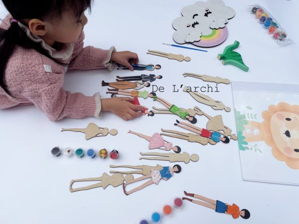 Bộ búp bê gỗ thủ công siêu xinh, cùng bé tạo nên những câu chuyện đáng yêu, làm móc treo khóa và trang trí góc học tập cực dễ thương - Hình ảnh 6