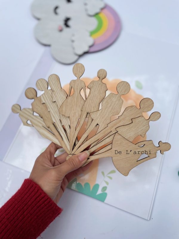 Bộ búp bê gỗ thủ công siêu xinh, cùng bé tạo nên những câu chuyện đáng yêu, làm móc treo khóa và trang trí góc học tập cực dễ thương - Hình ảnh 14