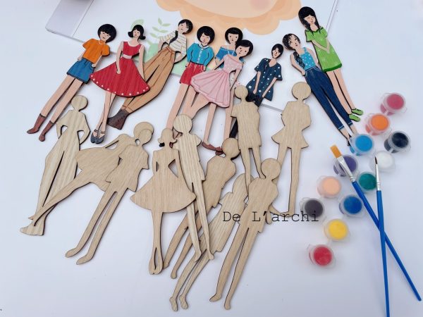 Bộ búp bê gỗ thủ công siêu xinh, cùng bé tạo nên những câu chuyện đáng yêu, làm móc treo khóa và trang trí góc học tập cực dễ thương - Hình ảnh 15
