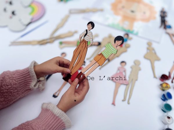 Bộ búp bê gỗ thủ công siêu xinh, cùng bé tạo nên những câu chuyện đáng yêu, làm móc treo khóa và trang trí góc học tập cực dễ thương - Hình ảnh 20