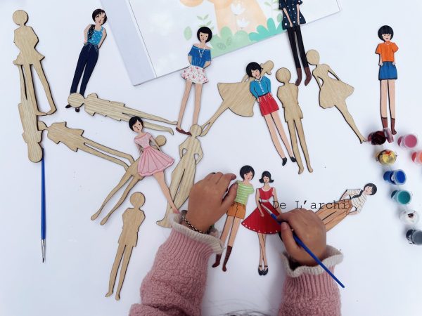 Bộ búp bê gỗ thủ công siêu xinh, cùng bé tạo nên những câu chuyện đáng yêu, làm móc treo khóa và trang trí góc học tập cực dễ thương - Hình ảnh 21