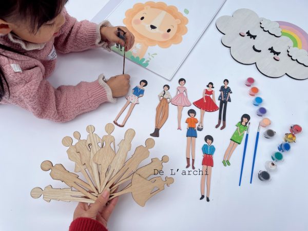 Bộ búp bê gỗ thủ công siêu xinh, cùng bé tạo nên những câu chuyện đáng yêu, làm móc treo khóa và trang trí góc học tập cực dễ thương - Hình ảnh 24