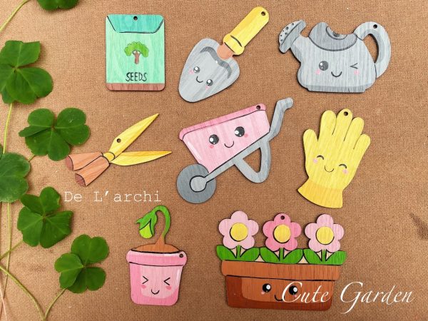 Set gỗ tô màu đa dạng chủ đề, giúp bé vừa học vừa chơi, đồ trang trí, quà tặng handmade dễ thương - Hình ảnh 35
