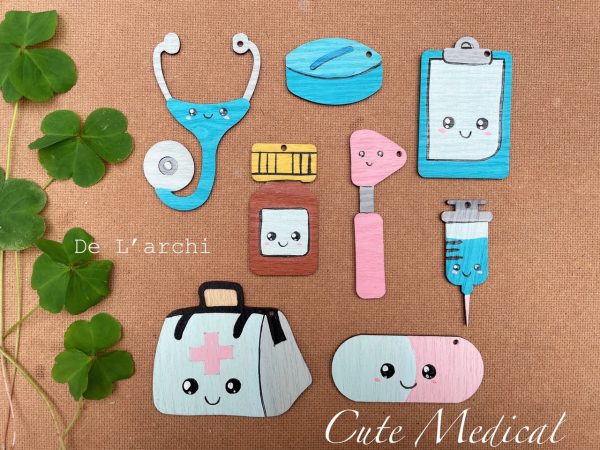 Set gỗ tô màu đa dạng chủ đề, giúp bé vừa học vừa chơi, đồ trang trí, quà tặng handmade dễ thương - Hình ảnh 37