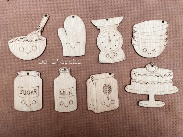 Set gỗ tô màu đa dạng chủ đề, giúp bé vừa học vừa chơi, đồ trang trí, quà tặng handmade dễ thương - Hình ảnh 42