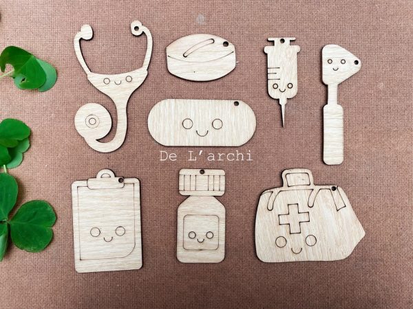 Set gỗ tô màu đa dạng chủ đề, giúp bé vừa học vừa chơi, đồ trang trí, quà tặng handmade dễ thương - Hình ảnh 43
