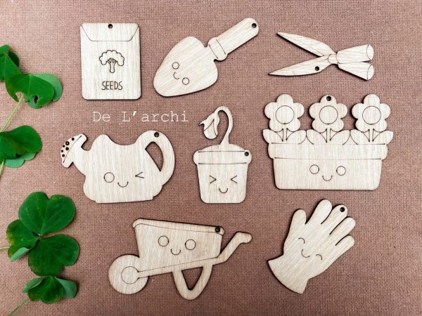 Set gỗ tô màu đa dạng chủ đề, giúp bé vừa học vừa chơi, đồ trang trí, quà tặng handmade dễ thương - Hình ảnh 44