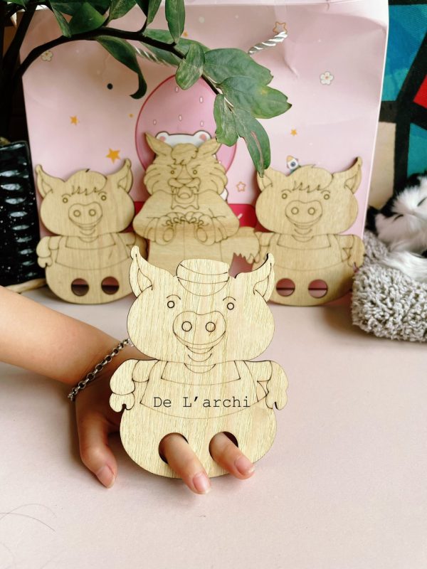 Bộ kể chuyển gỗ hình thú, giúp bé thỏa sức tô màu sáng tạo, làm đồ trang trí dễ thương - Hình ảnh 5