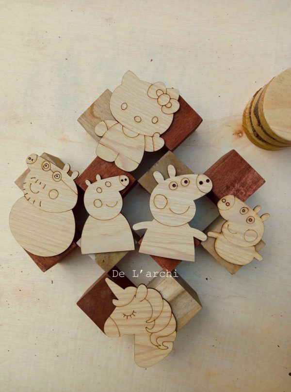 Set gỗ tô màu đa dạng chủ đề, giúp bé vừa học vừa chơi, đồ trang trí, quà tặng handmade dễ thương - Hình ảnh 57