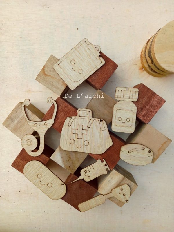 Set gỗ tô màu đa dạng chủ đề, giúp bé vừa học vừa chơi, đồ trang trí, quà tặng handmade dễ thương - Hình ảnh 58