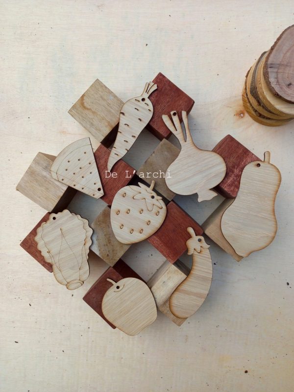 Set gỗ tô màu đa dạng chủ đề, giúp bé vừa học vừa chơi, đồ trang trí, quà tặng handmade dễ thương - Hình ảnh 59
