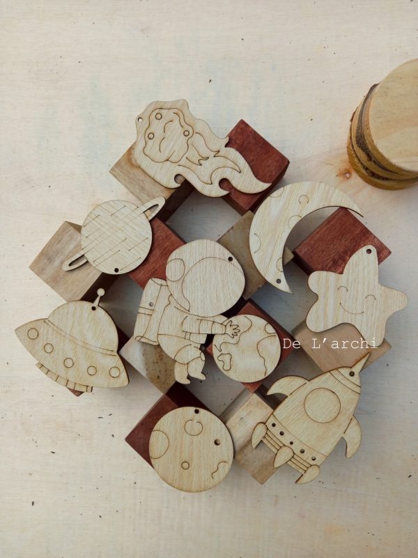 Set gỗ tô màu đa dạng chủ đề, giúp bé vừa học vừa chơi, đồ trang trí, quà tặng handmade dễ thương - Hình ảnh 60