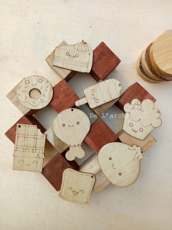Set gỗ tô màu đa dạng chủ đề, giúp bé vừa học vừa chơi, đồ trang trí, quà tặng handmade dễ thương - Hình ảnh 61