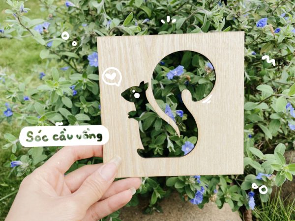 Bộ thú biến hình gỗ tô màu, giúp bé vui học mỗi ngày, thỏa sức sáng tạo, làm đồ trang trí siêu xinh - Hình ảnh 7
