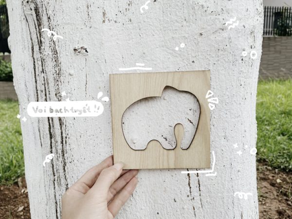 Bộ thú biến hình gỗ tô màu, giúp bé vui học mỗi ngày, thỏa sức sáng tạo, làm đồ trang trí siêu xinh - Hình ảnh 14