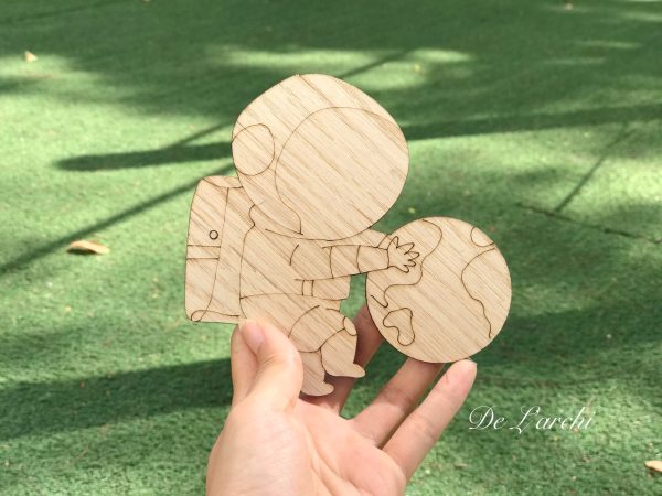 Set gỗ tô màu đa dạng chủ đề, giúp bé vừa học vừa chơi, đồ trang trí, quà tặng handmade dễ thương - Hình ảnh 101