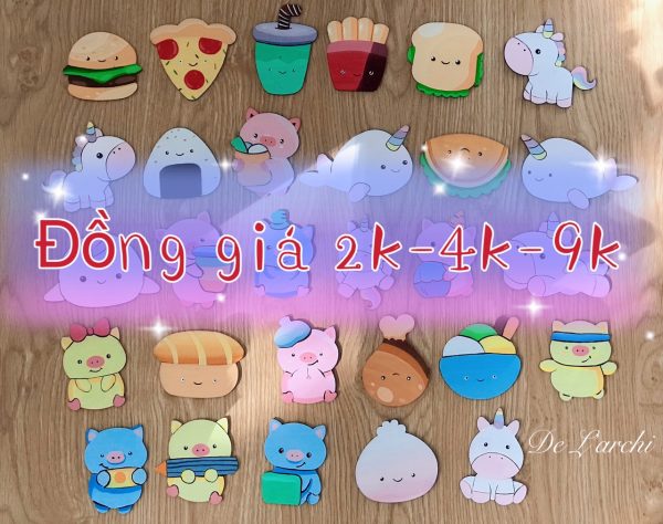 Set gỗ tô màu đa dạng chủ đề, giúp bé vừa học vừa chơi, đồ trang trí, quà tặng handmade dễ thương - Hình ảnh 112