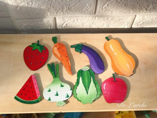 Set gỗ tô màu đa dạng chủ đề, giúp bé vừa học vừa chơi, đồ trang trí, quà tặng handmade dễ thương - Hình ảnh 121