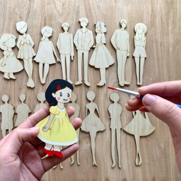 Bộ búp bê gỗ thủ công siêu xinh, cùng bé tạo nên những câu chuyện đáng yêu, làm móc treo khóa và trang trí góc học tập cực dễ thương - Hình ảnh 83