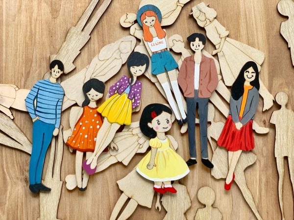 Bộ búp bê gỗ thủ công siêu xinh, cùng bé tạo nên những câu chuyện đáng yêu, làm móc treo khóa và trang trí góc học tập cực dễ thương - Hình ảnh 87