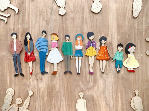 Bộ búp bê gỗ thủ công siêu xinh, cùng bé tạo nên những câu chuyện đáng yêu, làm móc treo khóa và trang trí góc học tập cực dễ thương - Hình ảnh 52