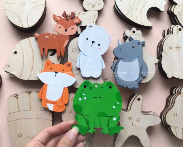 Bộ gỗ 30 hình thú cute, giúp bé thỏa sức tô vẽ sáng tạo, làm móc treo khóa, trang trí góc học tập siêu xinh - Hình ảnh 20