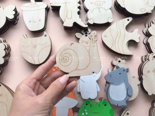 Bộ gỗ 30 hình thú cute, giúp bé thỏa sức tô vẽ sáng tạo, làm móc treo khóa, trang trí góc học tập siêu xinh - Hình ảnh 24