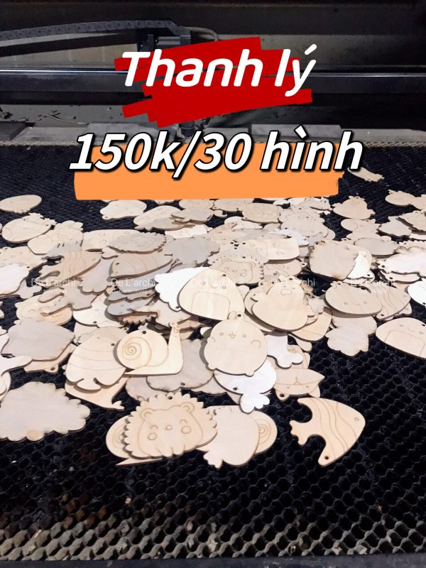 Bộ gỗ 30 hình thú cute, giúp bé thỏa sức tô vẽ sáng tạo, làm móc treo khóa, trang trí góc học tập siêu xinh - Hình ảnh 27