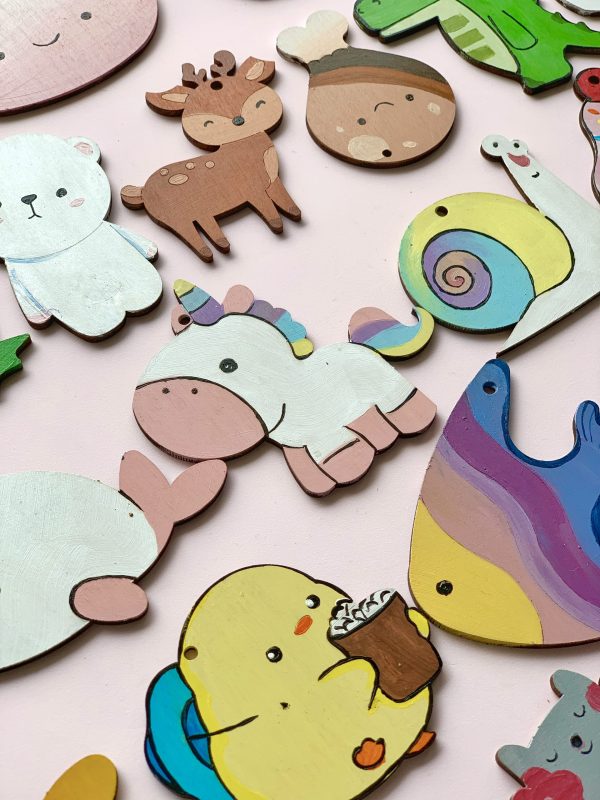 Bộ gỗ 30 hình thú cute, giúp bé thỏa sức tô vẽ sáng tạo, làm móc treo khóa, trang trí góc học tập siêu xinh - Hình ảnh 65