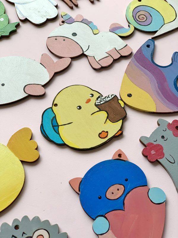 Bộ gỗ 30 hình thú cute, giúp bé thỏa sức tô vẽ sáng tạo, làm móc treo khóa, trang trí góc học tập siêu xinh - Hình ảnh 67