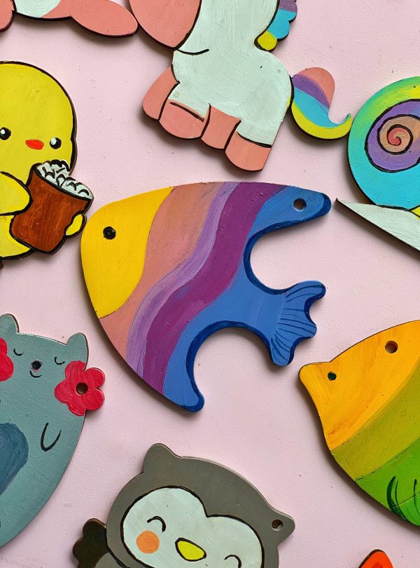 Bộ gỗ 30 hình thú cute, giúp bé thỏa sức tô vẽ sáng tạo, làm móc treo khóa, trang trí góc học tập siêu xinh - Hình ảnh 70