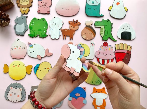 Bộ gỗ 30 hình thú cute, giúp bé thỏa sức tô vẽ sáng tạo, làm móc treo khóa, trang trí góc học tập siêu xinh - Hình ảnh 71
