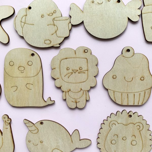 Bộ gỗ 30 hình thú cute, giúp bé thỏa sức tô vẽ sáng tạo, làm móc treo khóa, trang trí góc học tập siêu xinh - Hình ảnh 75