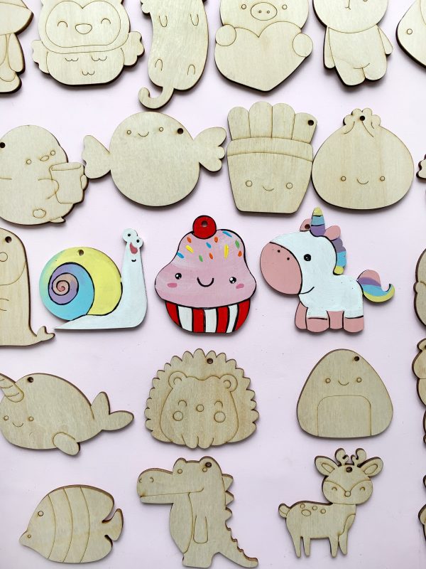 Bộ gỗ 30 hình thú cute, giúp bé thỏa sức tô vẽ sáng tạo, làm móc treo khóa, trang trí góc học tập siêu xinh - Hình ảnh 77