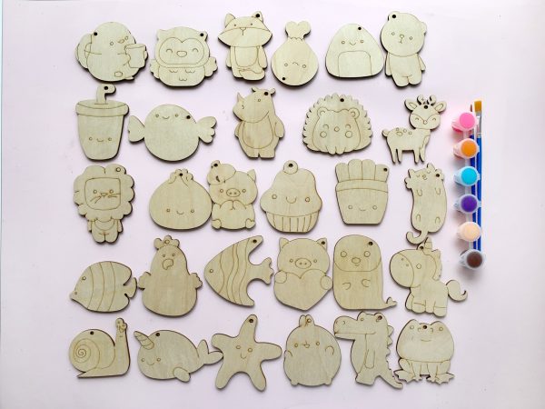Bộ gỗ 30 hình thú cute, giúp bé thỏa sức tô vẽ sáng tạo, làm móc treo khóa, trang trí góc học tập siêu xinh - Hình ảnh 81