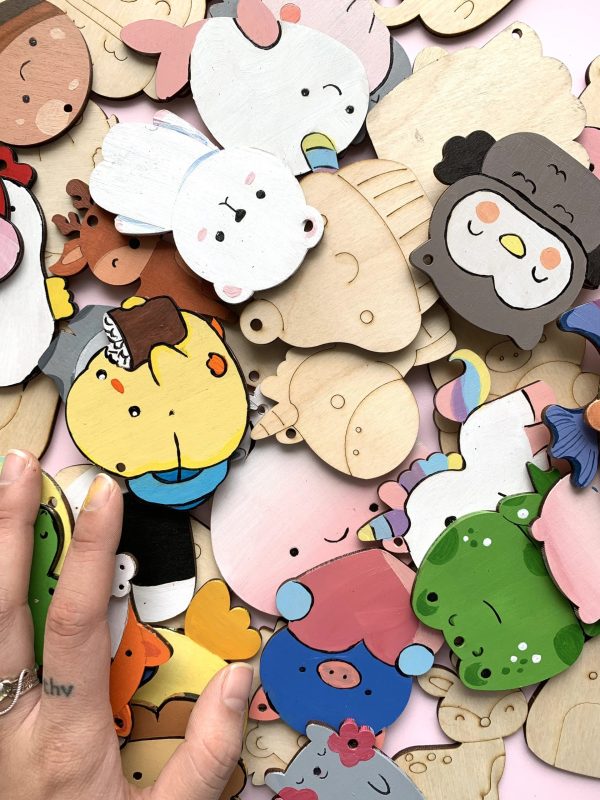 Bộ gỗ 30 hình thú cute, giúp bé thỏa sức tô vẽ sáng tạo, làm móc treo khóa, trang trí góc học tập siêu xinh - Hình ảnh 82