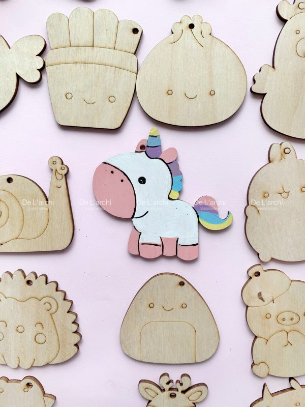 Bộ gỗ 30 hình thú cute, giúp bé thỏa sức tô vẽ sáng tạo, làm móc treo khóa, trang trí góc học tập siêu xinh - Hình ảnh 31