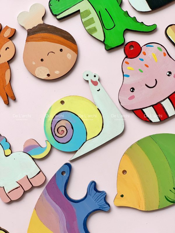 Bộ gỗ 30 hình thú cute, giúp bé thỏa sức tô vẽ sáng tạo, làm móc treo khóa, trang trí góc học tập siêu xinh - Hình ảnh 36