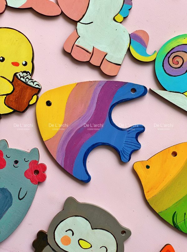 Bộ gỗ 30 hình thú cute, giúp bé thỏa sức tô vẽ sáng tạo, làm móc treo khóa, trang trí góc học tập siêu xinh - Hình ảnh 37